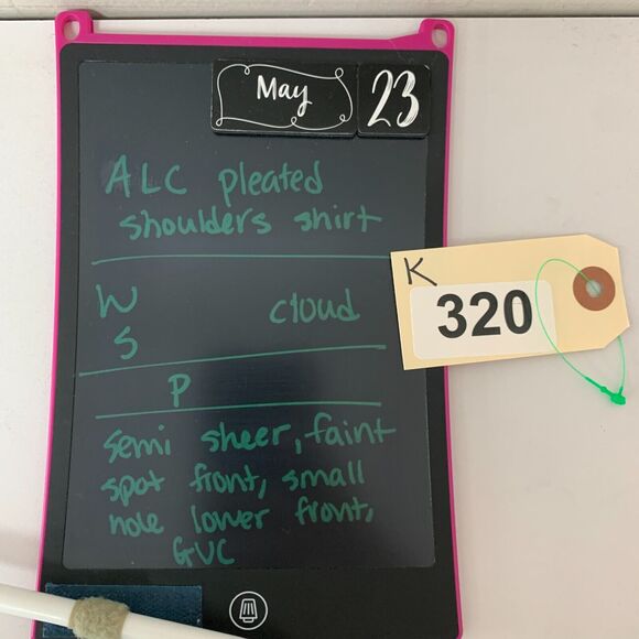 ALC Karlie Top Womens S Leopard Cotton Crew Neck Puff 3/4 Sleeve Pullover *READ - Picture 15 of 16